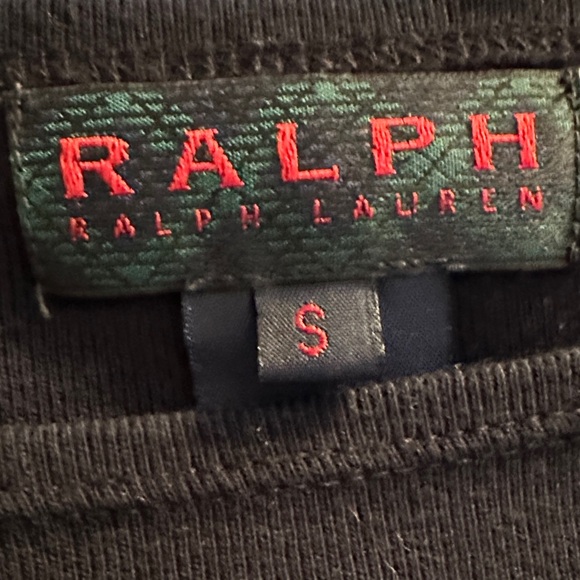 Ralph Lauren Black Top with Colorful Embroidery - Picture 2 of 4